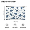 thumbnail image 4 of Fotbe Cute Cartoon Dinosaurs Reusable Cosmetic Bag Makeup Bag for Women Large Travel Cosmetic Pouch Girls' Make Up Organizer, 4 of 8