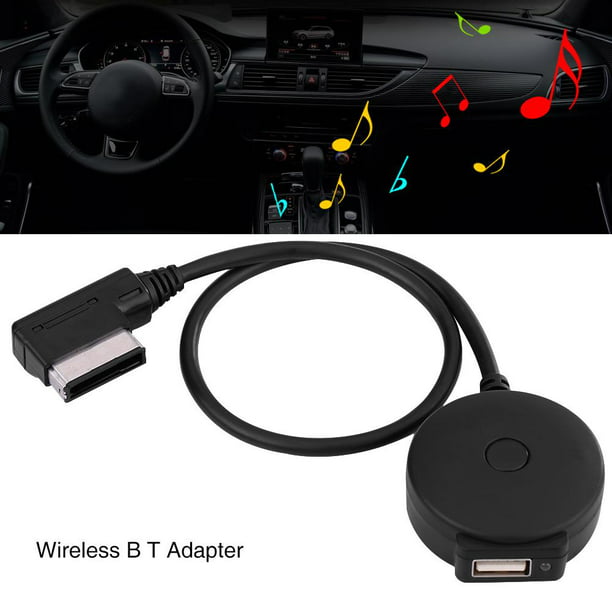YLSHRF Car AMI MDI Bluetooth Audio AUX Female USB Adapter Cable for VW AUDI  A4 A6 Q5 Q7 Afterward 2009, Audio AUX USB Cable 