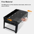thumbnail image 3 of tredstone Grille de Barbecue Anti-Humidité Lavable Portable Anti-Rouille Plaqué Zinc Camping Randonnée BBQ Pique-Nique Grille Outil 50x38cm, 3 of 9