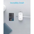 thumbnail image 3 of Regleta de alimentación USB Anker, regleta pequeña con 2 tomacorrientes y 2 cargadores USB-A, cable de extensión de 5 pies, sistema de seguridad para carga de escritorio, para cruceros, accesorios de, 3 of 5