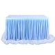 thumbnail image 1 of Falda de mesa Fiesta en casa Gasa Mantel Envoltura Gasa Piso Hilo largo Utilizado para la boda Decor Abody Azul, 1 of 7