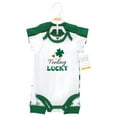thumbnail image 2 of Hudson Baby Infant Girl Cotton Bodysuit and Pant Set, Feeling Lucky, 3-6 Months, 2 of 2