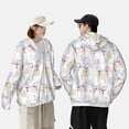 thumbnail image 4 of Lsque Hand Drawn Rabbit UPF 50+ Lightweight Sun Protection Men's Women's Long Sleeve Shirt, Hoodie Performance -Small, 4 of 9