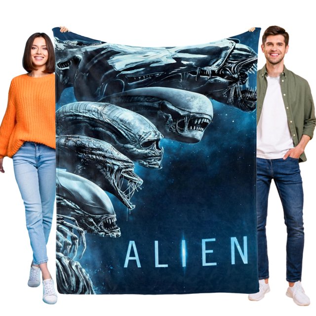 Alien anti-pilling, suave, ligera, esponjosa y acogedora de lujo para hogar y cocina – Perfecta para niños y adultos,120X150cm