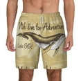 thumbnail image 2 of Picia We Live for Adventure pattern Mens Swim Trunks with Compression Liner Stretch Beach Shorts Quick Dry with Zipper Pockets No-Chafing Board Shorts-3X-Large, 2 of 9
