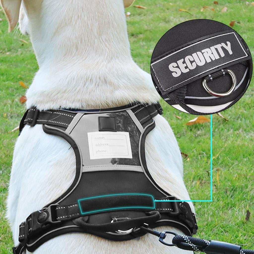 Dog Vest Adjustable Training Harness for Training Walking Nameplate Belt for Large Dogs Heavy Duty