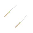 thumbnail image 1 of Oleegame 2PC Extendable Stainless Roasting Sticks 5 Pack 32" For S' Hot Dogs And Fire Green, 1 of 9