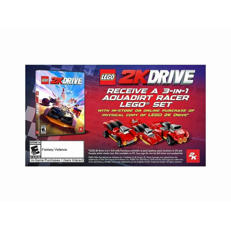 LEGO 2K Drive PlayStation 4: Kids Fun Game with Multiplayer Option