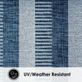 thumbnail image 4 of Nicole Miller New York Patio Country Charlotte Modern Striped Indoor/Outdoor Area Rug, Aqua/Ivory , 7'9"x10'2", 4 of 9