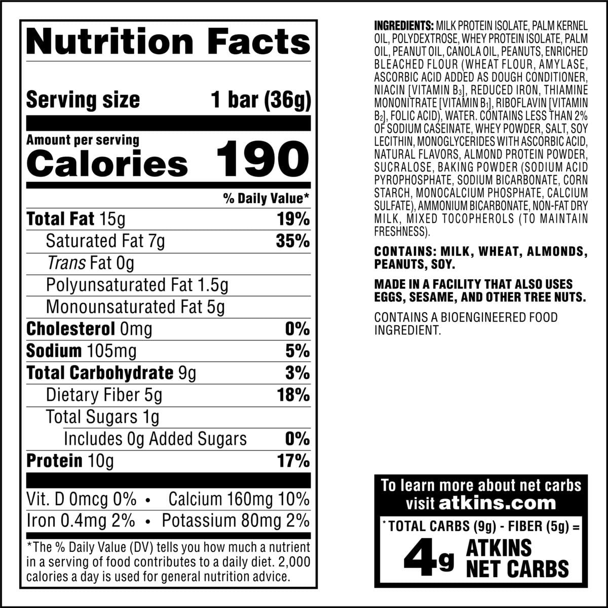 Atkins Protein Wafer Crisps, Peanut Butter, Keto Friendly, 5 Count Best