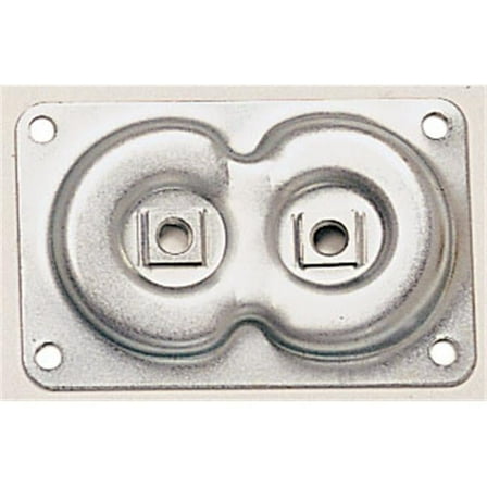 Waddell  3-11/16''L x 2-3/8''W Steel Dual Top Plate