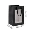thumbnail image 3 of Unique Bargains Handheld Gift Bags for Various Occasions 1 Pc Black Small, 3 of 5
