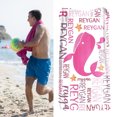 thumbnail image 4 of Bobasndm Personalized Beach Towels for Kids Adults, Personalized Gifts,30'' x 60'' Microfiber Absorbent Oversized Quick Dry Personalized Beach Towels, 4 of 9