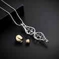 thumbnail image 5 of Hollow Teardrop Urn Locket Ashes Necklace Memorial Jewelry Hot Air Balloon Cremation Jewelry Funeral Jewelry Ash Holder With Mini Keepsake, 5 of 7