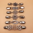 thumbnail image 2 of Six piece set Clip Dresses Cardigan Collar Clip sliver Flower Clip make you more elegant and charming, 2 of 5
