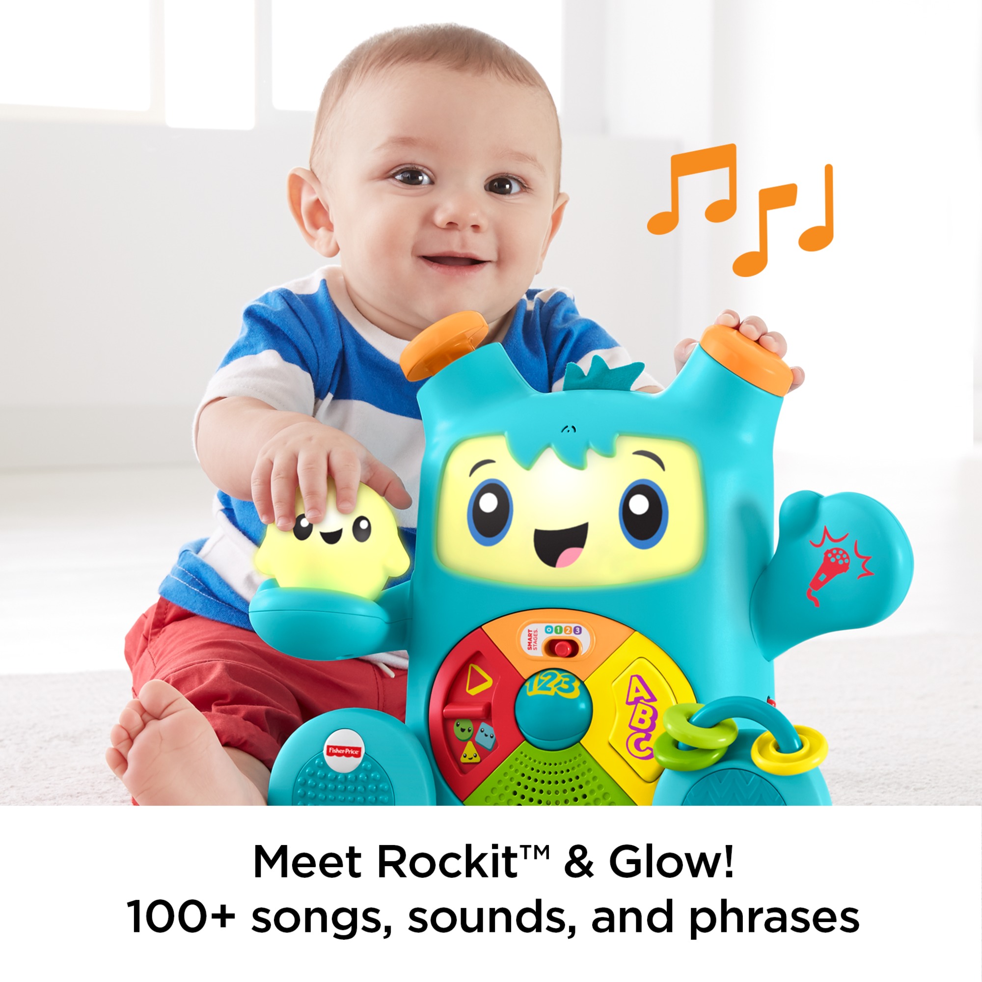 Fisher-Price Dance & Groove Rockit Baby Electronic Learning Toy with Music and Lights - image 4 of 15