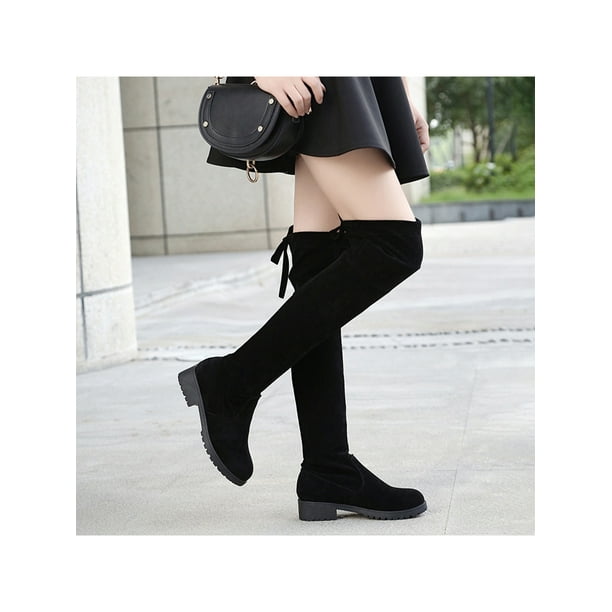 Lug sole over the hotsell knee boots