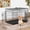 Black, variant on XF XINFENG 24" Heavy-Duty Foldable Metal Dog Crate for Small Dogs - Double-Door Design Dog Cage Kennel w/Divider, Tray & Handle (Black)