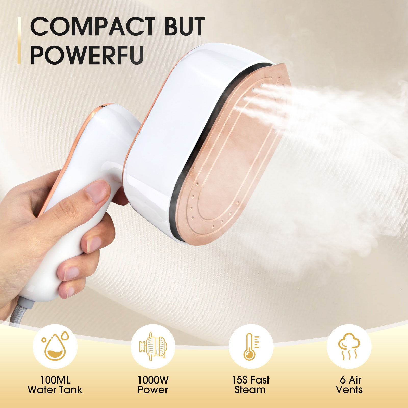 COM1950s Digital Display 3-Speed Steam Handheld Hanging Iron Iron Travel Iron European Standard