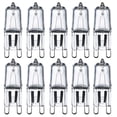 thumbnail image 1 of Lot de 10, Ampoule Halogène G9 40W, Blanche, 1 of 5