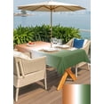 thumbnail image 5 of Outdoor Tablecloth with Umbrella Hole for Patio/Picnic/Party/Camping, Orange Sage Green Ombre Waterproof Table Cloth Rectangle Table Cover Washable, Abstract Aesthetics Modern Art (60"x 120"), 5 of 8