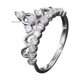 thumbnail image 2 of Anillos para mujer, regalos para mujer, joyería elegante para mujer, anillos 925, anillo de boda blanco, anillo de corona 6-10, 2 of 2