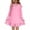 Pink, variant on Posijego Girls Swim Cover-Up Kids Girls Long Sleeve Half Zipper Hoodie Swimsuit Cover-Up Little Girls Swimwear