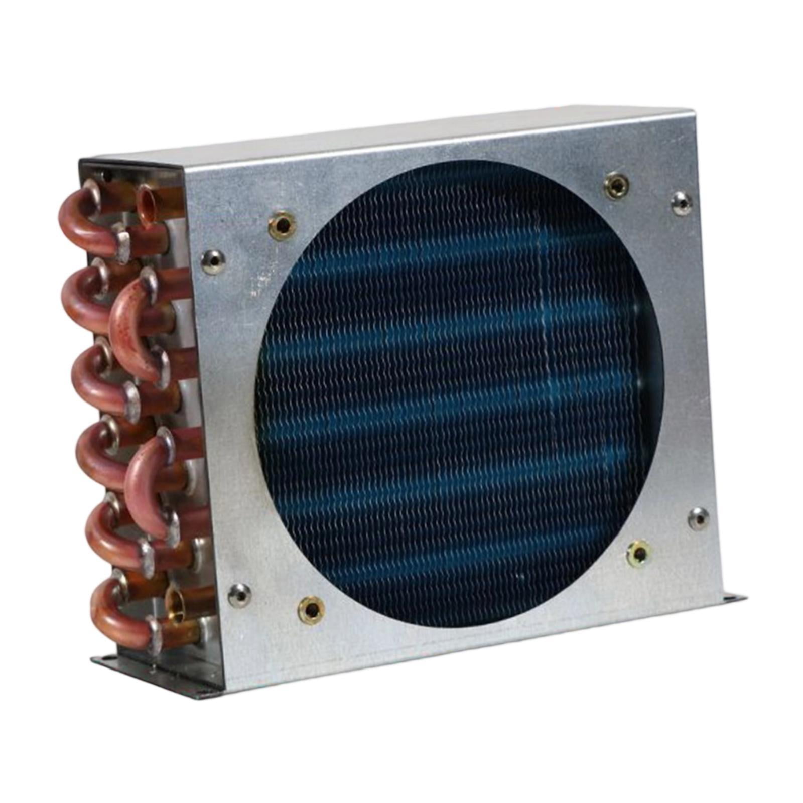 JISADER Condenser for Refrigerator Compact with Shell for Industrial DIY Compressors 3x6x155