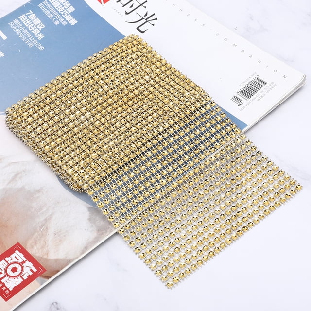 Accesorios de vestir, rollo de 24 filas de diamantes de imitación de plástico, cinta de diamantes de imitación, mejore su experiencia