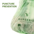 thumbnail image 4 of Bolsas compostables para residuos de alimentos SUPERBIO, 3 galones, 80 unidades, 4 of 6