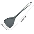 thumbnail image 4 of Outoloxit Silicone Spatula for Non-Stick Cookware, Heat Resistant Flexible Turner and Scraper with Stainless Steel Handle for Baking, Frying and Cooking, 15 x 4 Inch, 4 of 8