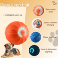 thumbnail image 4 of Smart Interactive Pet Toy Ball. Bouncing Silicone Ball with Attractive Lights & Auto-Avoidance. 2.05 inches;Blue, 4 of 6
