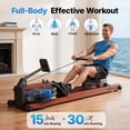 thumbnail image 4 of MERACH Water Rowing Machines for Home, Foldable Row Machine with 400LBS Weight Capacity, Dedicated Monitor and Comfortable Seat, Free MERACH App for Immersive Water Rower, 4 of 9
