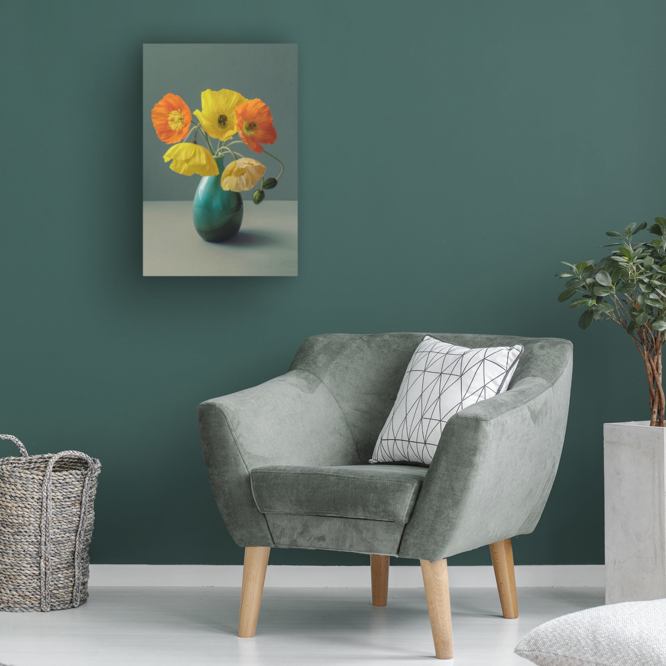 Trademark Fine Art Alyson Fennell  Icelandic Poppy Still Life Canvas Wall Art