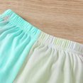 thumbnail image 3 of Gibobby Conjunto niños pequeños bebés Niñass primavera verano estampado algodón manga corta Tops camiseta pantalones cortos trajes ropa(Morado, 5-6 Años), 3 of 5