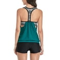 thumbnail image 6 of Inevnen Women's Loose Tankini Top with Boyshorts Two Piece Tummy Control Tankinis Swimsuit, 6 of 7