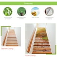 thumbnail image 4 of Graflsoa 13-Piece Customizable PVC Stair Treads, 18x100cm, Easy Installation & Removable, Anti-Slip, Moisture-Proof, 24 Styles Available, 4 of 7