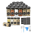 thumbnail image 1 of 24 Especieros De Vidrio 120ml Con Etiqueta, Embudo, Pincel Xtellar negro, 1 of 3