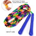 thumbnail image 3 of 9.2 Ft Long Jump Rope(2 Pack), Double Dutch Jump Rope, Soft Beaded Skipping Rope For Kids Adults, Plastic Segmented Jump Rope(rainbow), 3 of 5