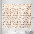 thumbnail image 1 of Autumn Tapestry, Colorful Mushroom Pattern Woodland Illustration Various Fungi Types, Fabric Wall Hanging Decor for Bedroom Living Room Dorm, 5 Sizes, Coral Brown Warm Taupe, by Ambesonne, 1 of 1