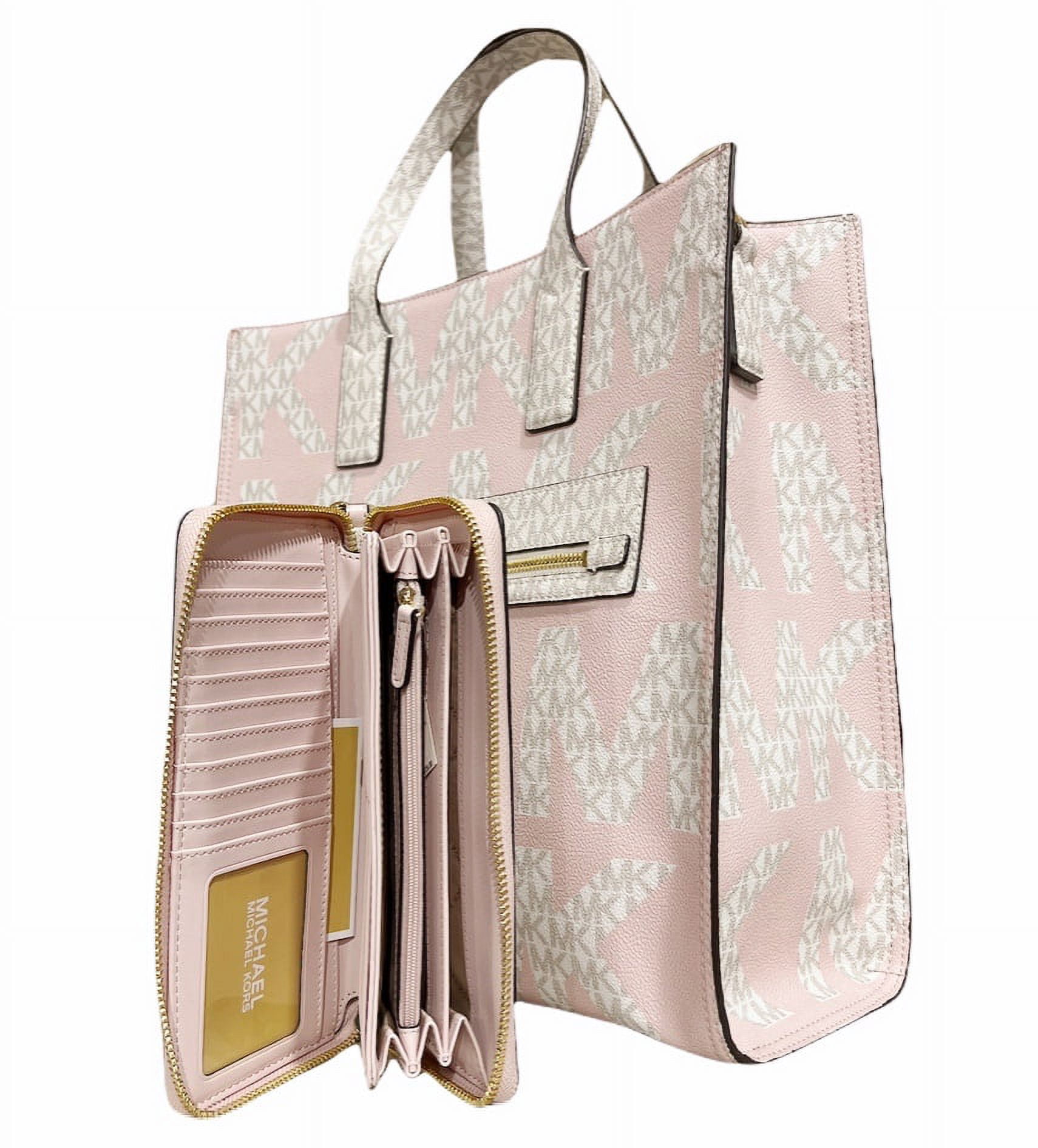 MICHAEL Michael Kors, Bags, Michael Kors Kenly Tote Pink And Vanilla