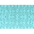 thumbnail image 1 of Ahgly Company Indoor Rectangle Solid Light Blue Modern Area Rugs, 2' x 3', 1 of 4