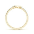 thumbnail image 2 of ANGARA Lab Grown Diamond Criss Cross Heart Promise Ring for Women in 14K Yellow Gold (Size-2.1mm| Color-F-G| Clarity-VS) | Anniversary, Jewelry Gift for Women | Lab-Grown Diamond Ring, 2 of 8