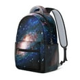 thumbnail image 2 of Cosmic Waterproof Bookbag - Ergonomic Backpack with Mesh Straps, Nebula & Rocket Print for High School & College Students, 2 of 6