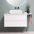 thumbnail image 3 of LAVABO DE CERAMICA RECTANGULAR COLOR BLANCO DE SOBRECUBIERTA SIN REBOSADERO GRAVITA  LA 1802 165, 3 of 7