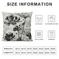 thumbnail image 6 of COMIO  Dandelion Pillow CoversBed Pillow, Plush Soft Comfort for Hair/Skin Cooling Pillowcases with Envelop Closure Throw Covers Vintage Silhouette Floral Black Grey&nbsp;2pc, 6 of 6