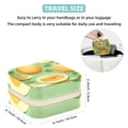 thumbnail image 5 of Melon Travel Portable Square Jewelry Display and Decorative Box with Bracelet Holder - Ideal for Rings, Earrings, Necklaces, Bracelets, and More - Suitable for Girls and Women, 5 of 6