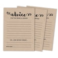 thumbnail image 1 of Inkdotpot Pack Of 50 Rustic Kraft Advice Cards, Advice For The Bride and Groom, Mr and Mrs Wedding Game Activity 5x7 inches, 1 of 8
