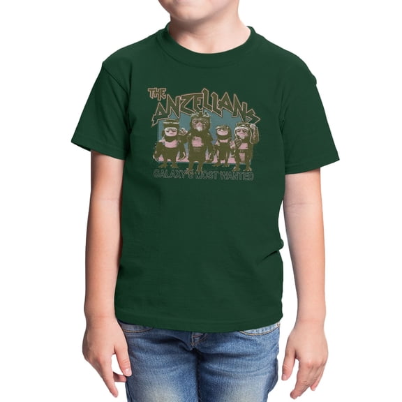 Star Wars The Mandalorian And Grogu The Anzellans Rock Youth T Shirt (Forest Green, XS-XL)