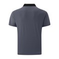 thumbnail image 5 of Golf Shirts for Men Color Block Pollover Men's Polo Shirts Short Sleeve Heathy Moisture Wicking Casual Collared Shirts Button Down with Pockets Polo T Shirts for Men, 5 of 5